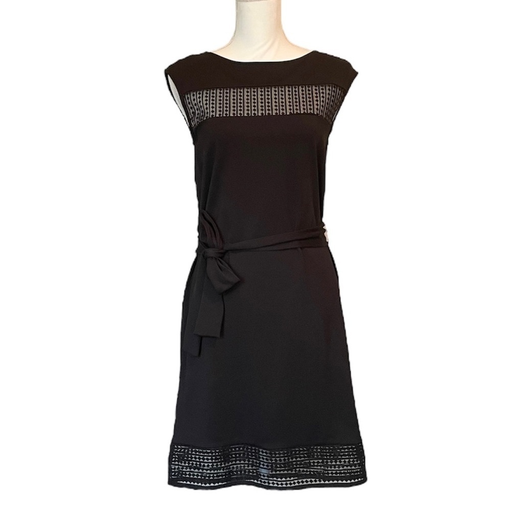 Ann Taylor Midi Black Sleeveless Dress Women’s size XS